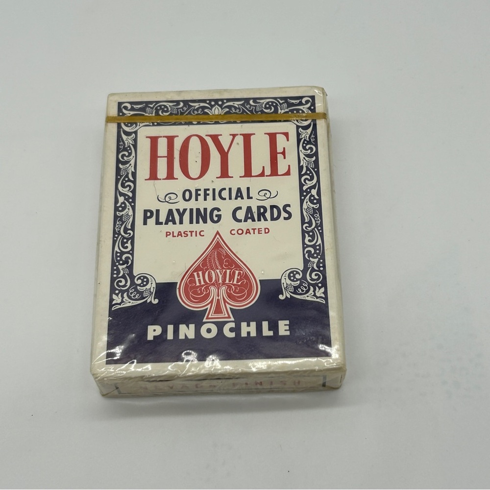 NEW Vintage Hoyle Pinochle Official Playing Cards Nevada Finish Blue